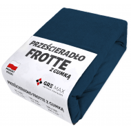 Prześcieradło FROTTE z gumką 90x200 popiel ciemny