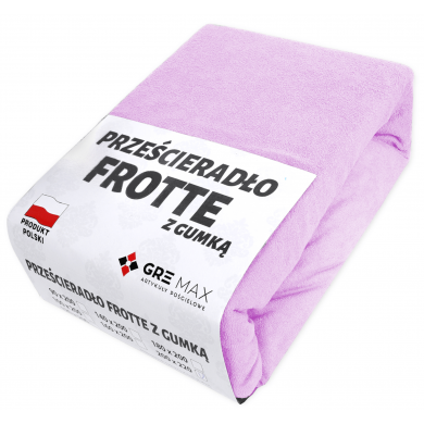 Prześcieradło FROTTE z gumką 90x200 wrzos