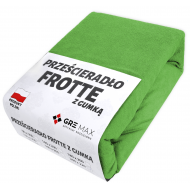 Prześcieradło FROTTE z gumką 160x200 zieleń