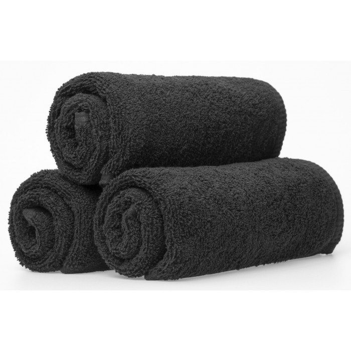 Ręcznik 50x100 czarny 100% bawełna kąpielowy chłonny czarny